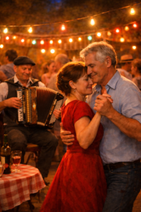 danseurs musette dans un café 